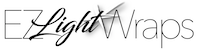 EzLightWraps logo - a fabulously simple shade to easily hide dated bath lights