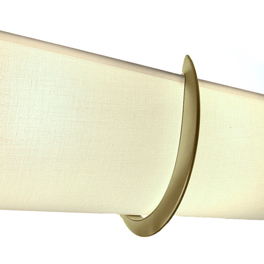 Hide Your 4-Bulb Light in Minutes — 25" EZLightWraps® Smooth White Shade