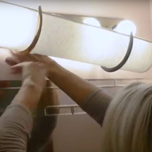 30" 5 Bulb EZLightWraps™ Smooth White Shade