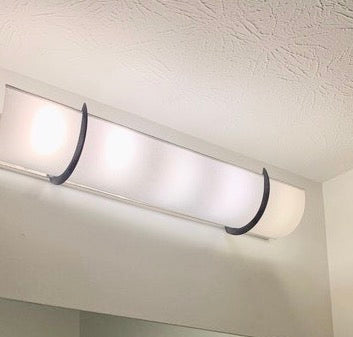 Shantung White Shades Gently Diffuse Glaring LED Lights