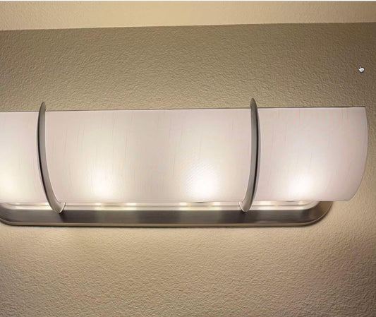 Upgrade Your 4-Bulb Light Instantly — 25" EZLightWraps® Shantung Shade