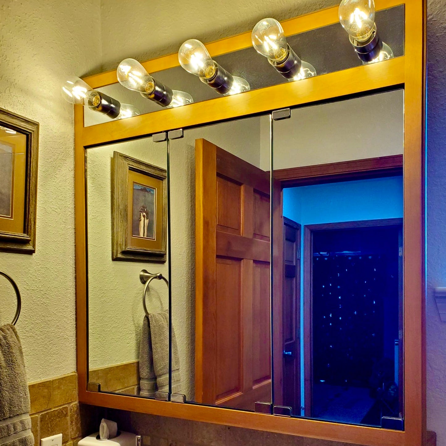 Attachment for Mirrored or Wood Fixtures