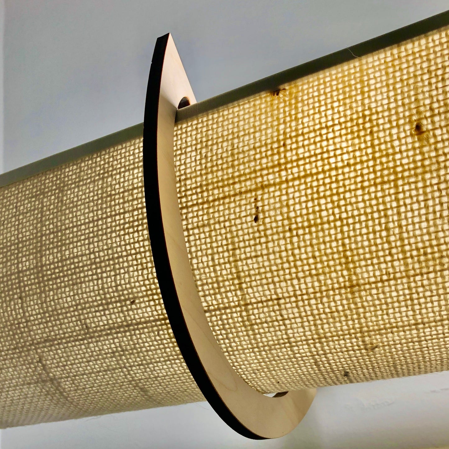 Transform Your 8-Bulb Light Instantly — 50" EZLightWraps® Two 25" Jute Shades