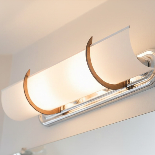 Hide Your 3-Bulb Light in Minutes — 20" EZLightWraps® Smooth White Shade