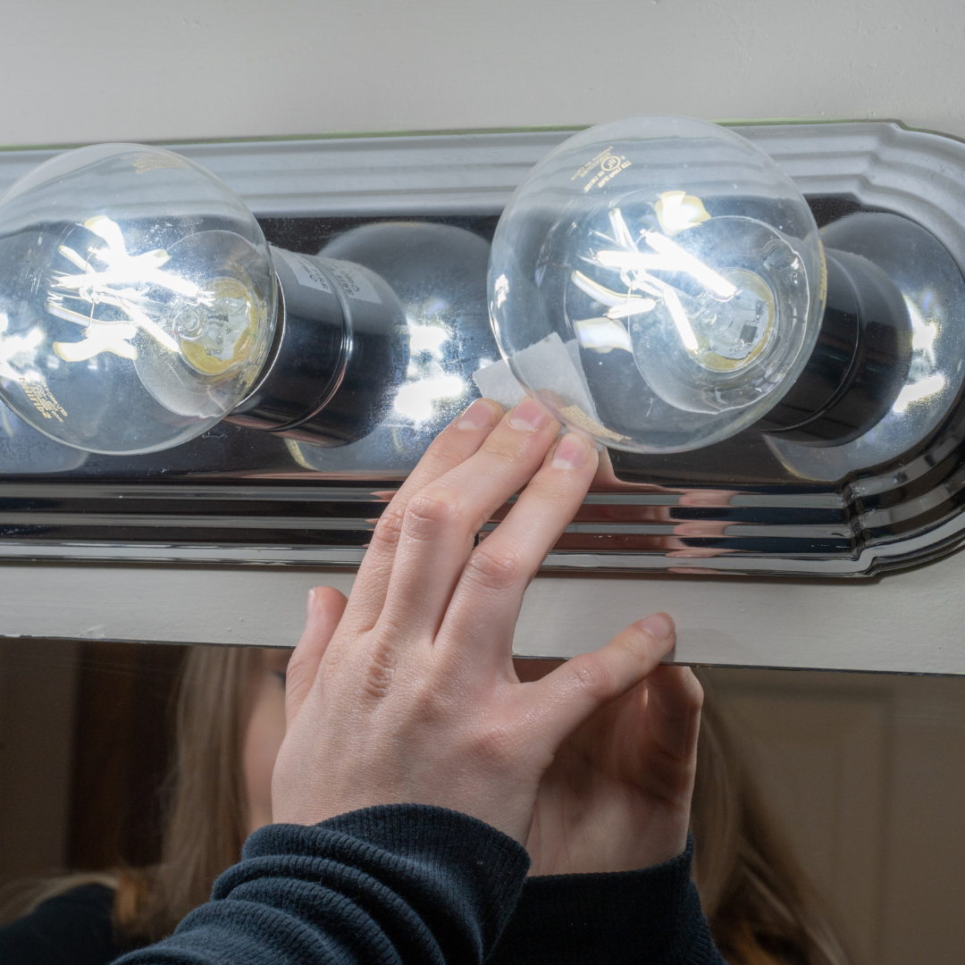 Cover Your Single or 2 Bulb Light in Minutes — 16" EZLightWraps® Linen Shade