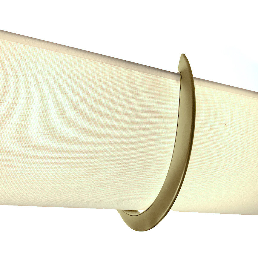 Hide Your 4-Bulb Light in Minutes — 25" EZLightWraps® Smooth White Shade