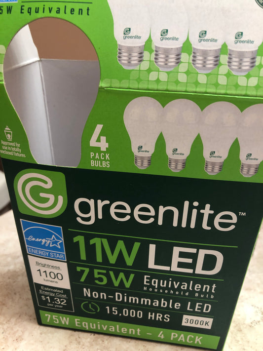 75W Standard LED Light Bulbs - 4 Pack